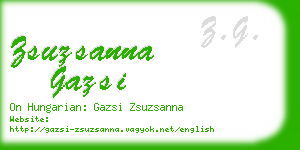 zsuzsanna gazsi business card